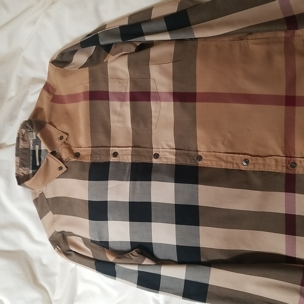 Burberry Brit Men's Striped Dress Shirt in size Medium button up